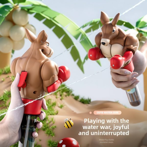 Cartoon Cute Kangaroo Handheld Water Gun for Kids – Long Range Spray Toy - Image 4